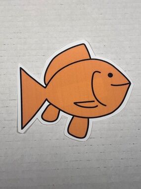 Goldfish Vinyl Cut Sticker